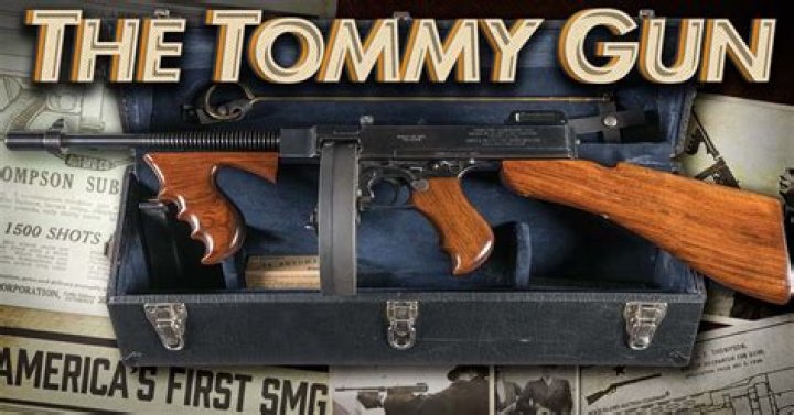 When was the Tommy gun outlawed?