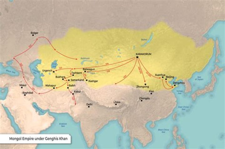 Where did Genghis Khan money go?