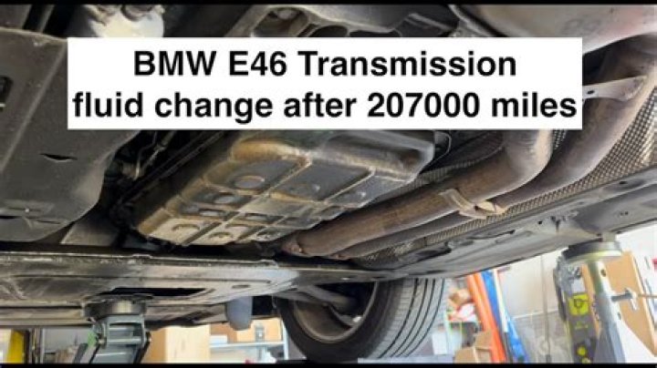 Where does transmission fluid go BMW?