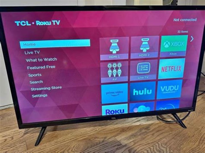 Where is the camera on a TCL Roku TV?