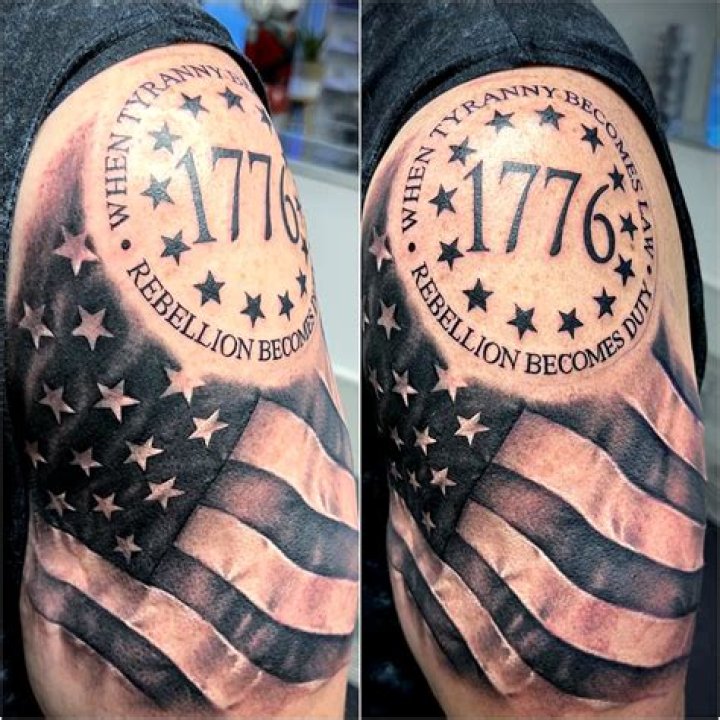 Which arm should an American flag tattoo be on?