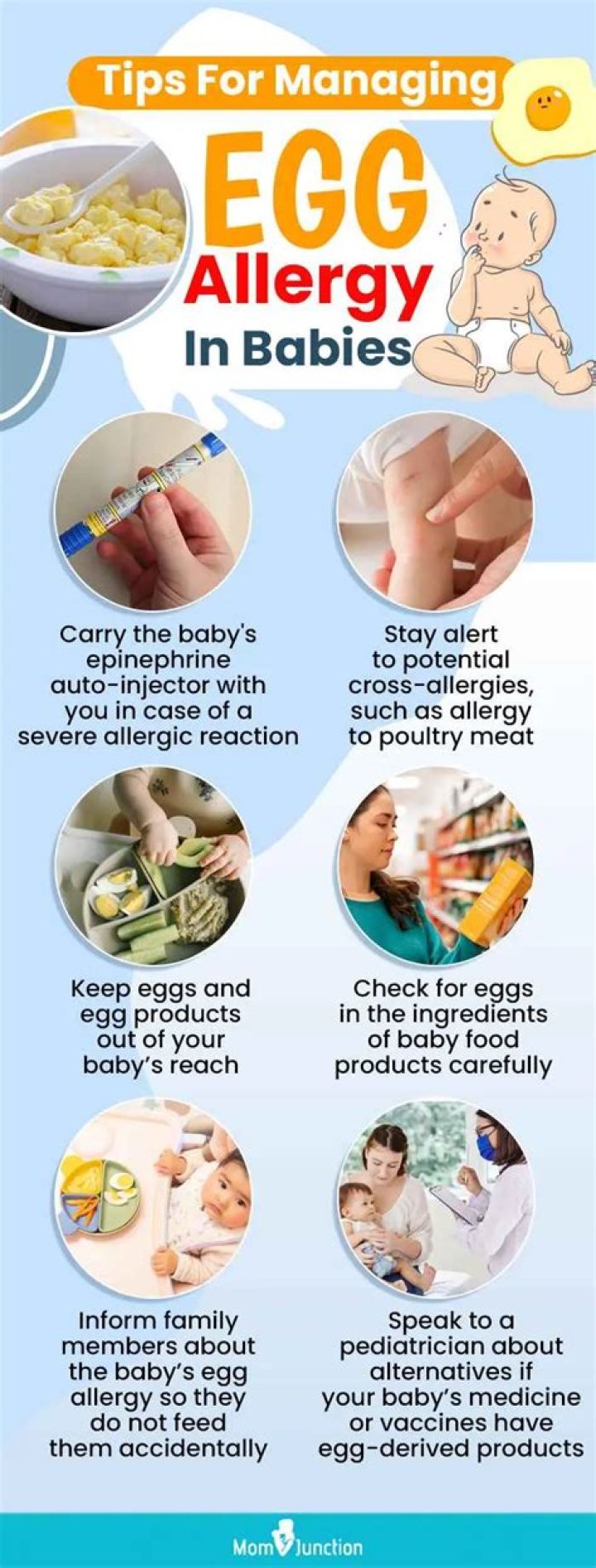 Which blood group is allergic to egg?