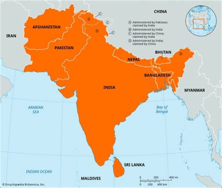 Which country is not a part of South Asia?