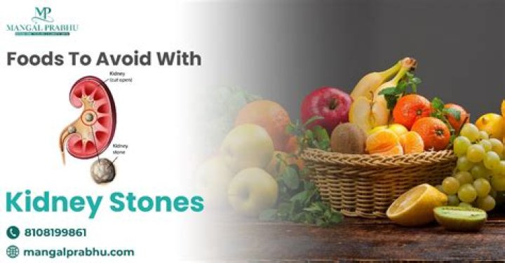 Which food items avoid in kidney stone?