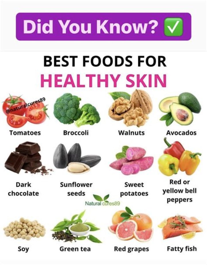 Which foods improve skin Colour?