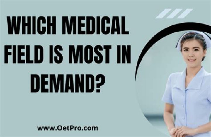 Which medical field is most in demand?