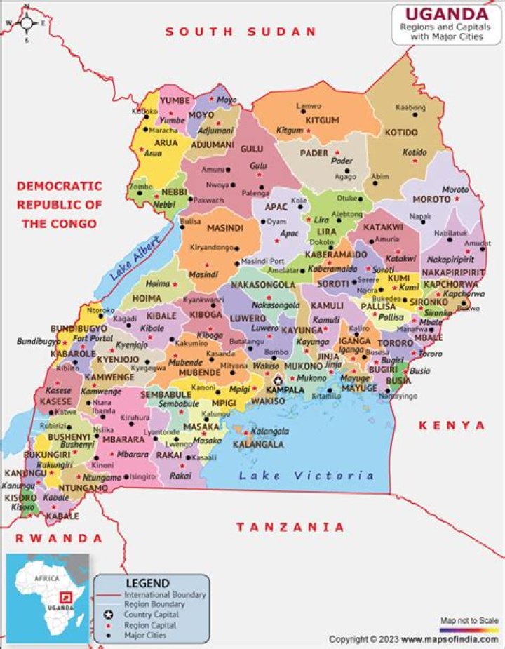 Which position is Uganda in wealth?