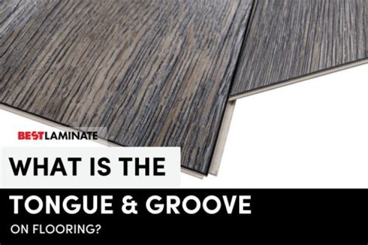 Which side is the tongue on vinyl plank flooring?