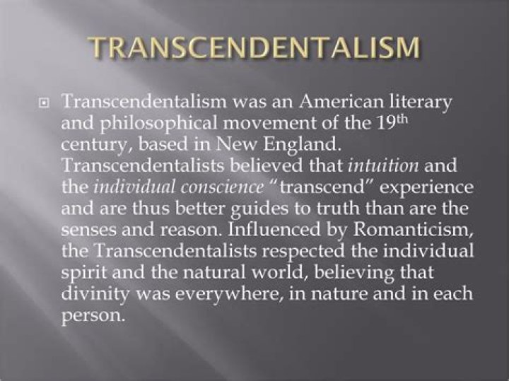 Which value defined transcendentalism in the United States during the Romantic period?
