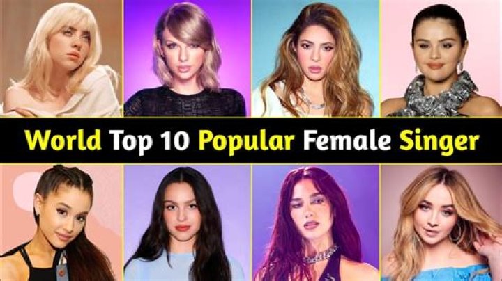 Who are the top 10 female pop singers?