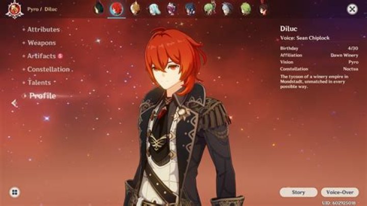 Who is Diluc in love with?