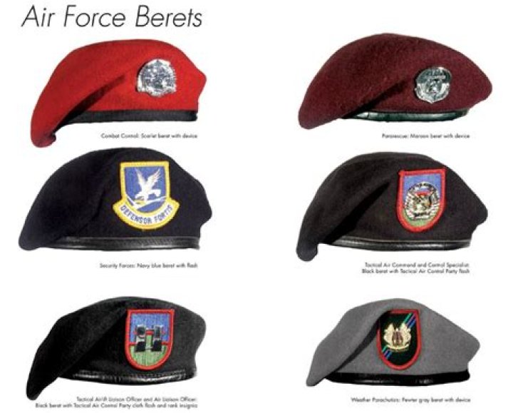 Who wears GREY berets?