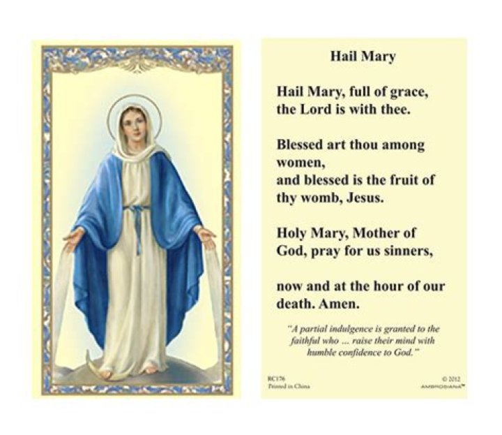 Who wrote the Hail Mary prayer?