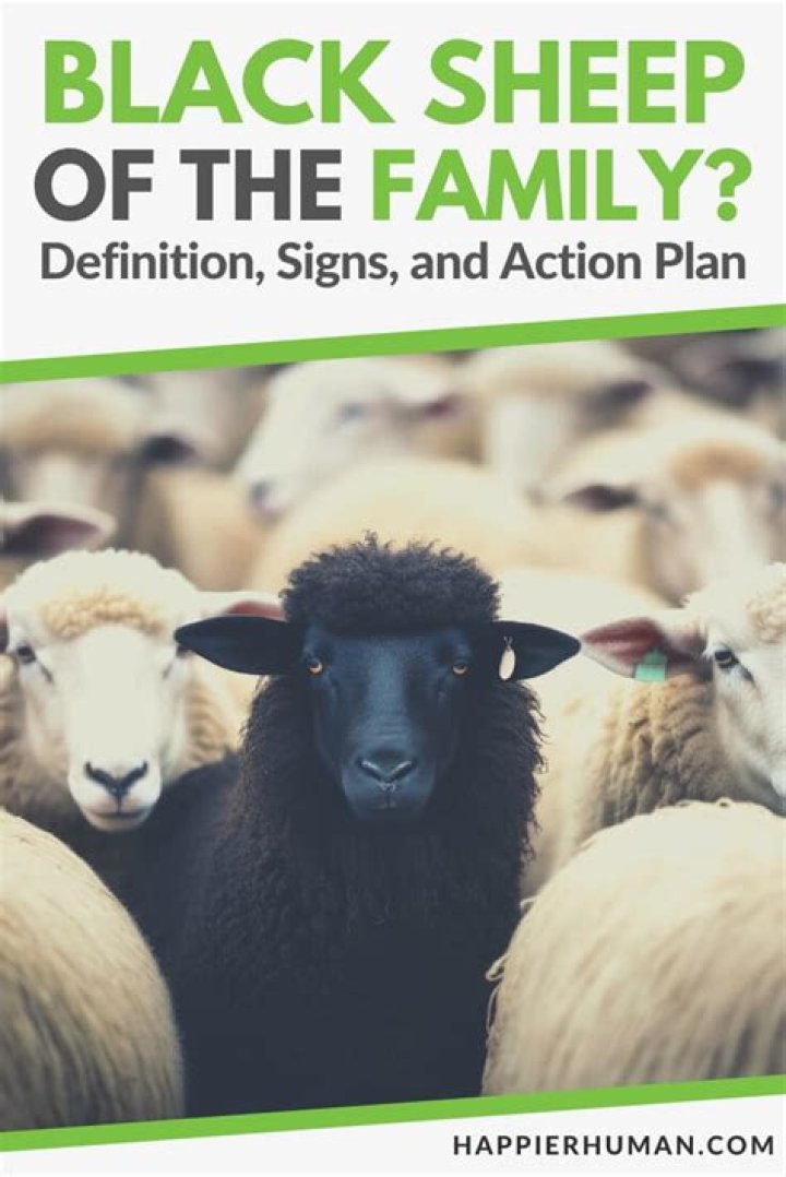 Why am I the black sheep of the family?