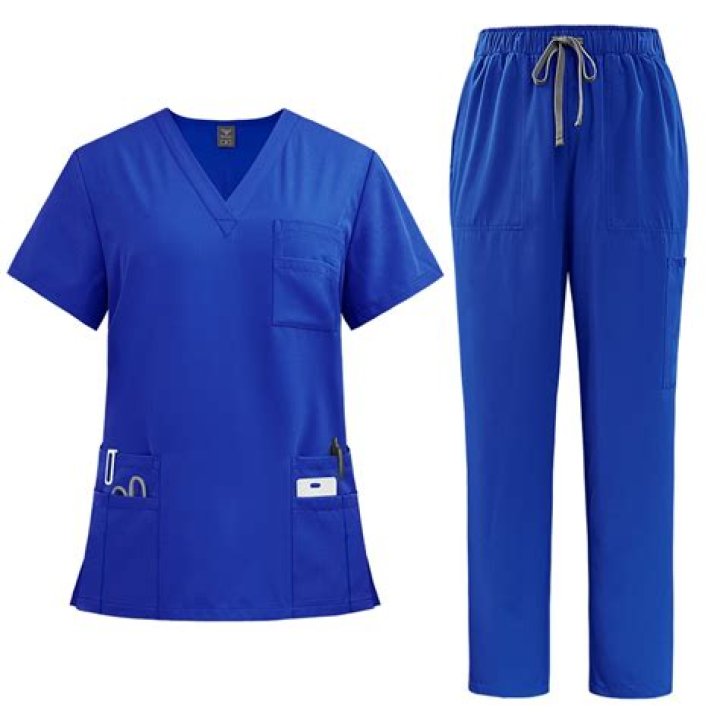 Why are doctors scrubs blue?