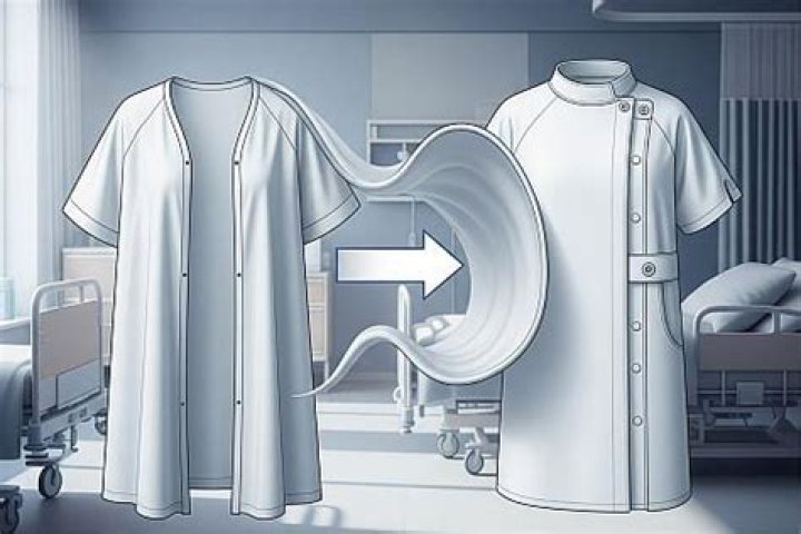 Why are hospital gowns open at the back?