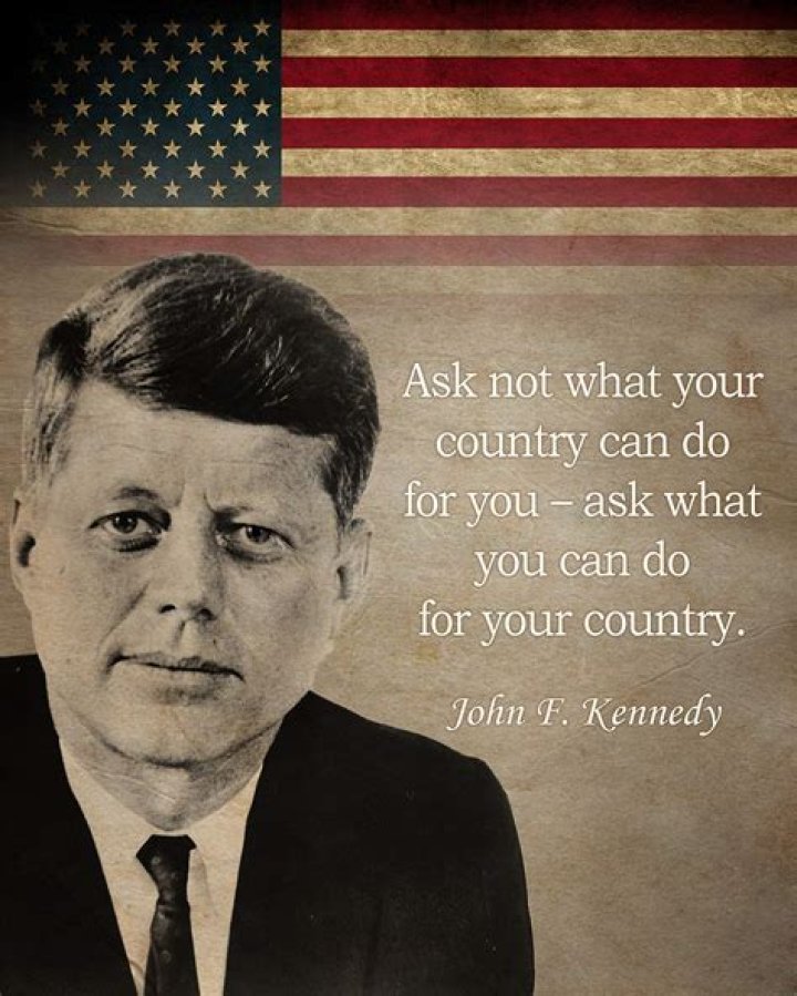 Why Did JFK say ask not what your country can do for you?