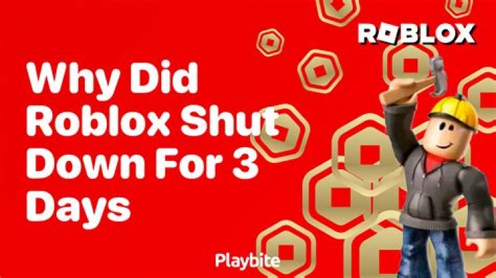Why did Roblox shut down today 2022?