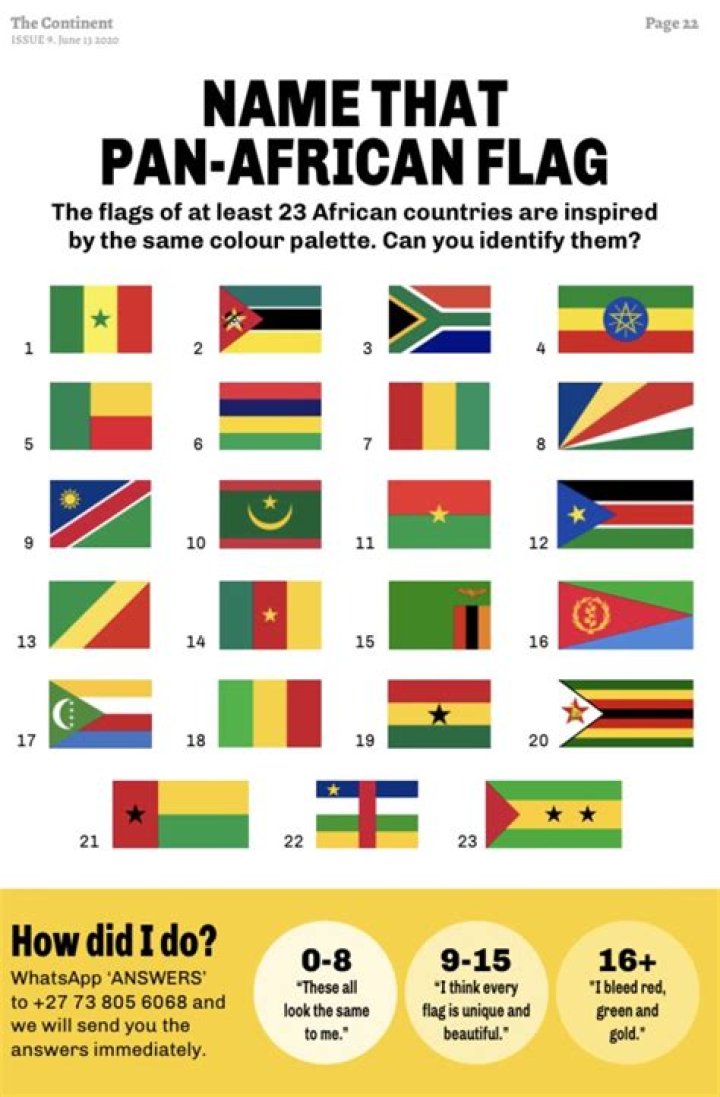 Why do African flags look the same?