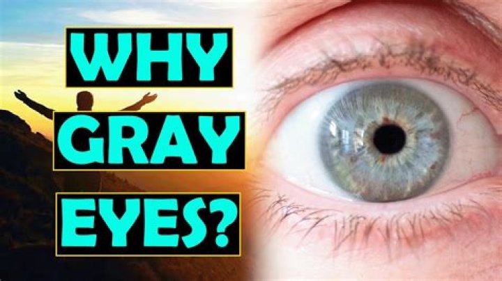 Why do eyes go GREY when blind?