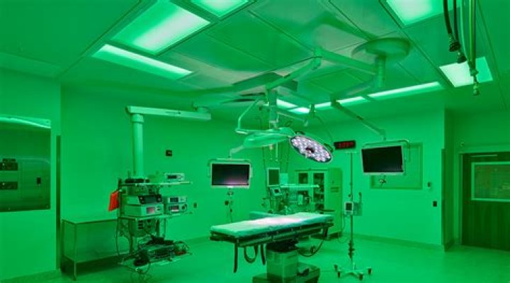 Why do operating rooms have green lights?