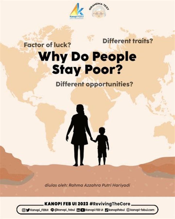 Why do people stay poor?