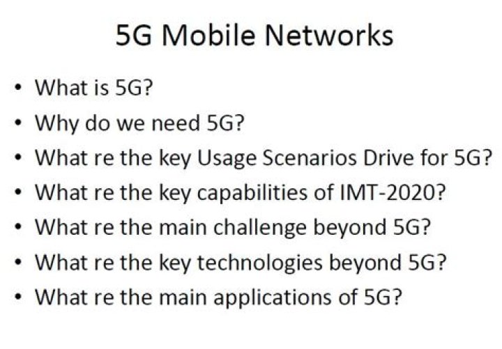 Why do we need 5G?
