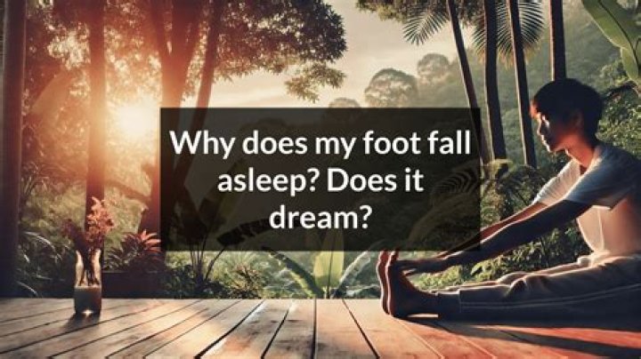 Why does my foot fall asleep when I sit in a chair?