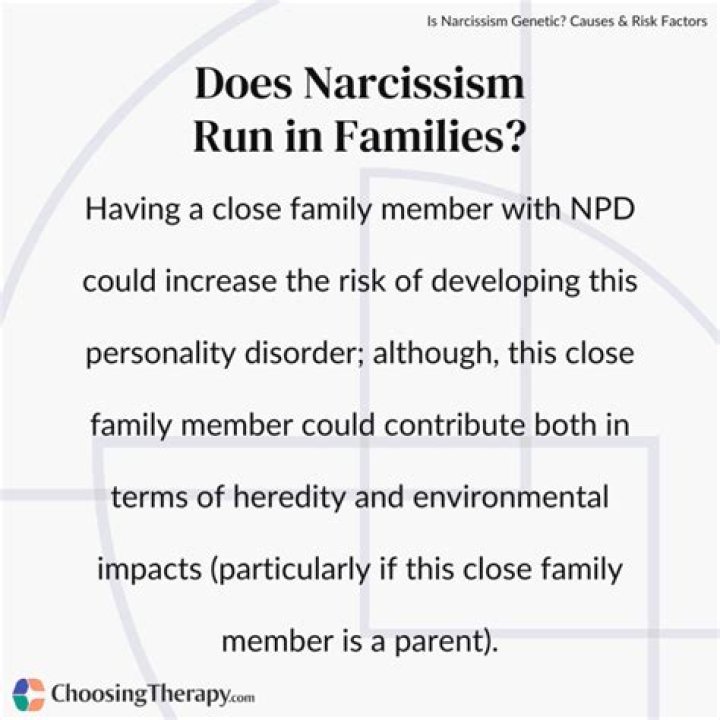 Why does narcissism run in families?