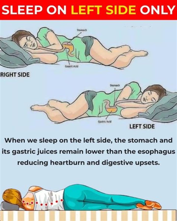 Why is it better to sleep on your left side?