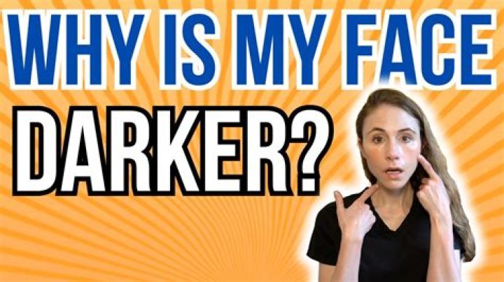 Why is my face getting darker than my body?