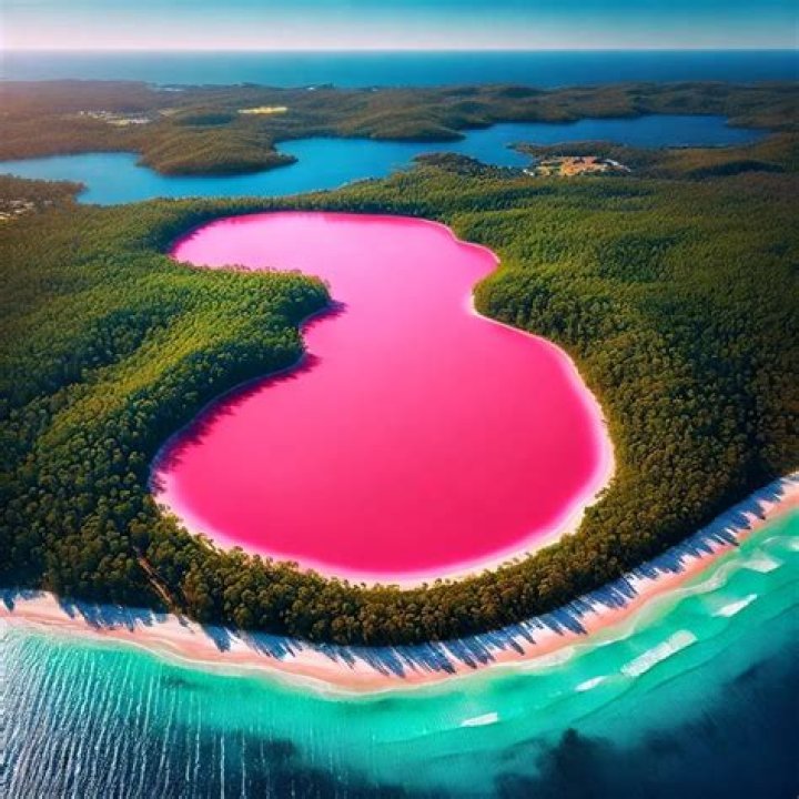Why is the lake water red?