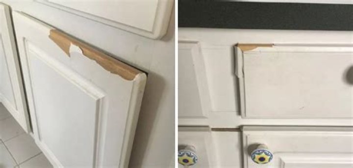 Why is the paint peeling off my kitchen cabinets?