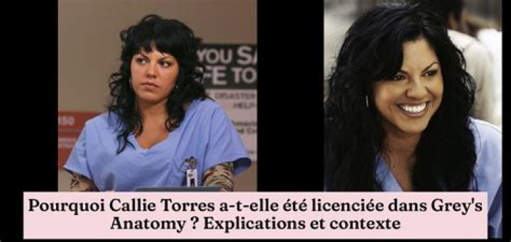 Why was Callie Torres fired?
