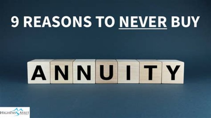 Why you should never buy an annuity?