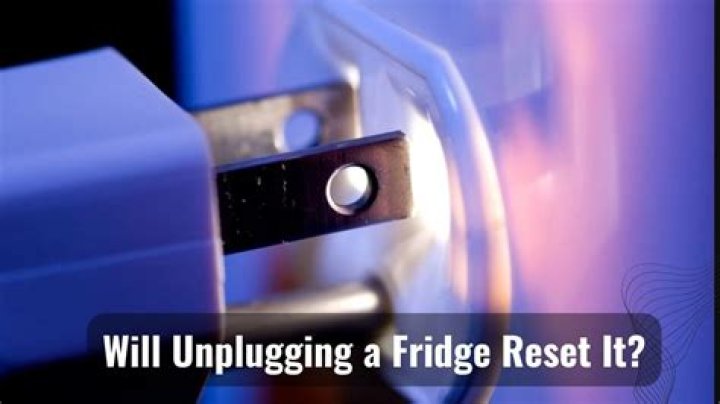 Will unplugging a fridge reset it?